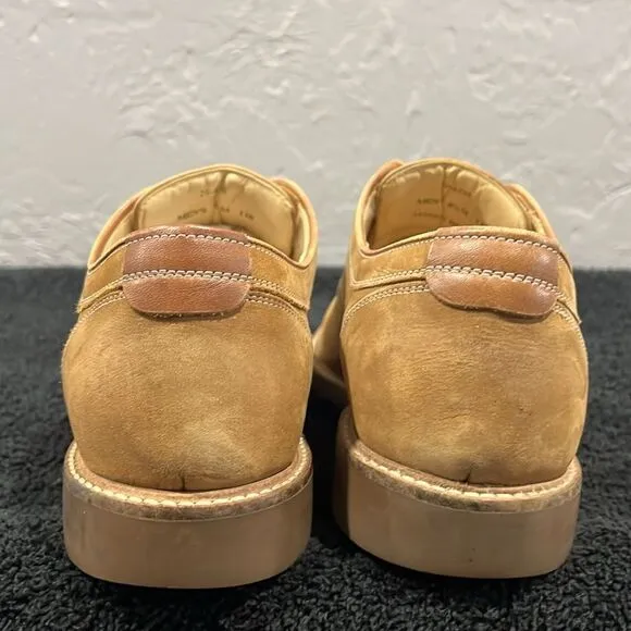 🔥🔥 JOHNSTON &amp; MURPHY NuBuck Sheepskin DERBY Oxford Dress Shoes #20-4430  Sz 8.
