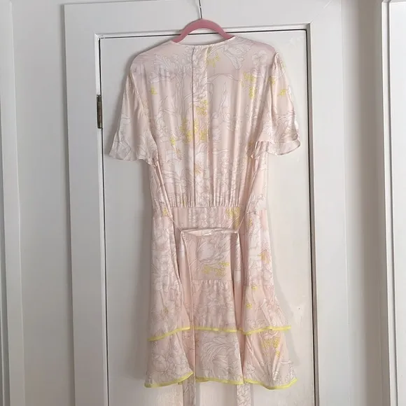 🆕 Reiss Carlotta Tie Waist Flippy Mini Dress Size 10