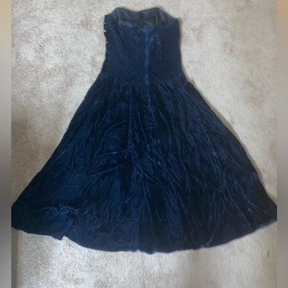 🇺🇸 Vintage Velvet Strapless Dress