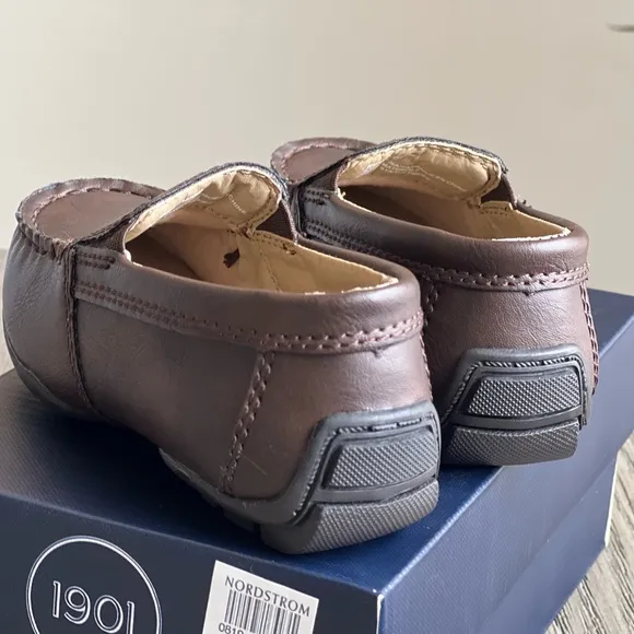 1901 KIDS MASON CHOCOLATE LOAFER DRESS SHOES
