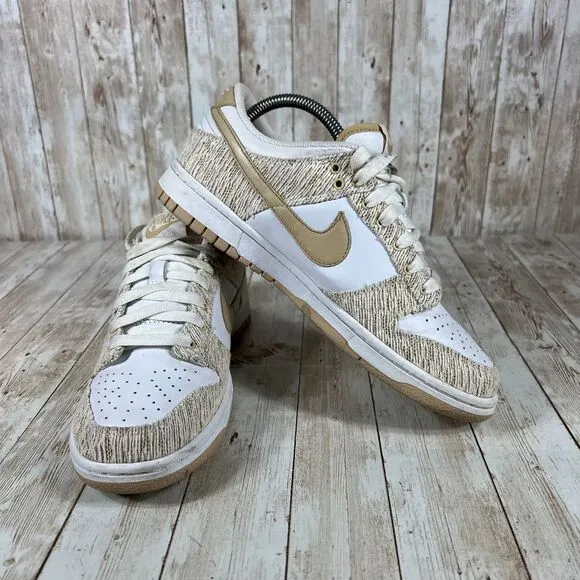 2007 Nike‎ Dunk Low Oatmeal Linen Size 9 Women's 309324-221 Vintage