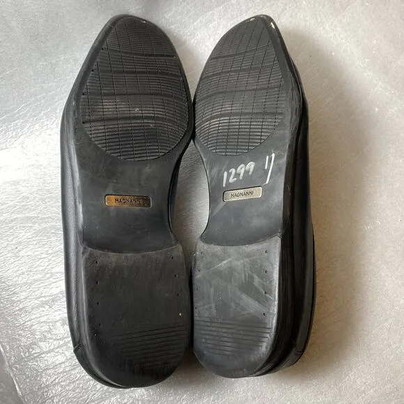 $375 MINT Magnanni Rafa II Men’s 12 M Black Calfskin Horsebit Loafers Slip On