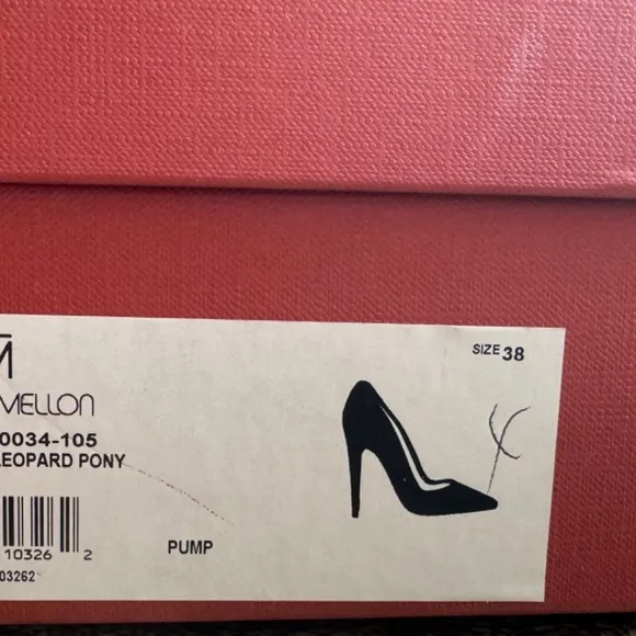 $625 NEW Tamara Mellon ADDICTION 105 Black Brown LEOPARD PONY Pump Shoes size 38