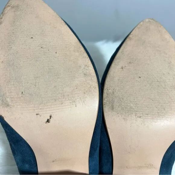 Able (Local   Global) Rojas Blue Suede Mule - 9.5