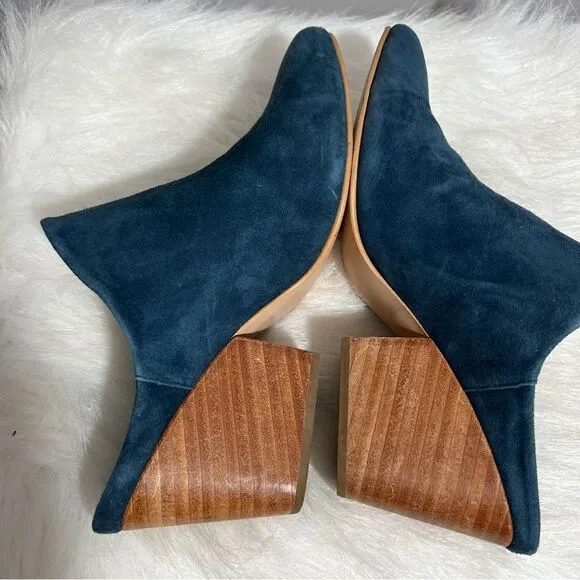 Able (Local   Global) Rojas Blue Suede Mule - 9.5