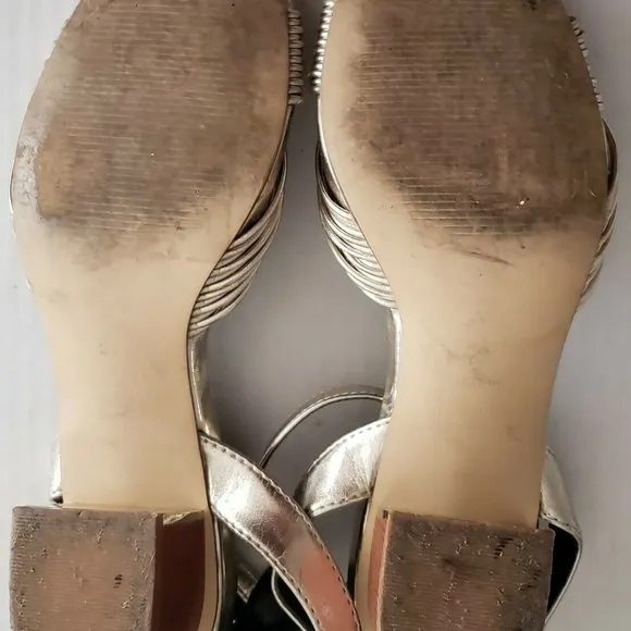 ABOUND Women's 36 Sandals Shoes Gold Low Heel