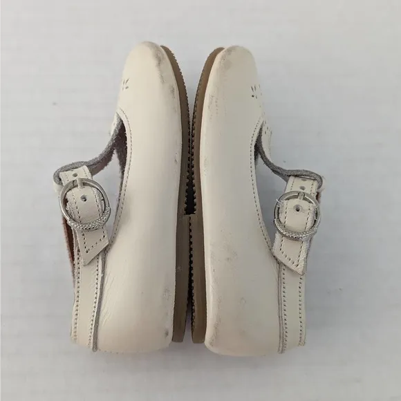 Adelisa &amp; Co. Cream Catarina Mary Jane Size 20/5 Leather Hard Sole Shoes