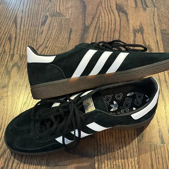 Adidas Handball Spezial Men's Black and White Sneakers Size 11