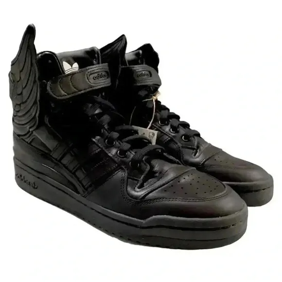Adidas Jeremy Scott High Wings 4.0 Originals Mens 9 Sneakers Shoes Black NEW