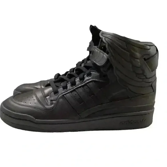 Adidas Jeremy Scott High Wings 4.0 Originals Mens 9 Sneakers Shoes Black NEW