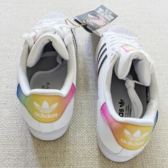 adidas Originals Superstar J Shoes White Scratch Me HR0317_040 Big Kids 4.5Y