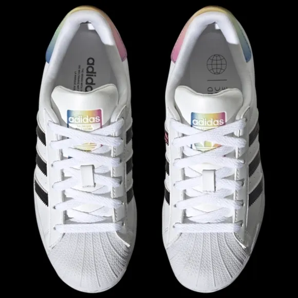 adidas Originals Superstar J Shoes White Scratch Me HR0317_040 Big Kids 4.5Y