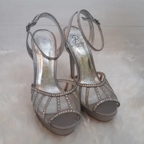 Adrianna papell rhinestone stilettos shoes 8.5