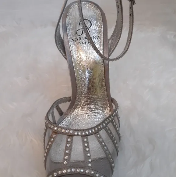 Adrianna papell rhinestone stilettos shoes 8.5
