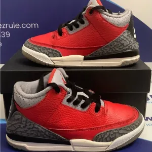 Air Jordan 3 Fire Red Kids Size 1y