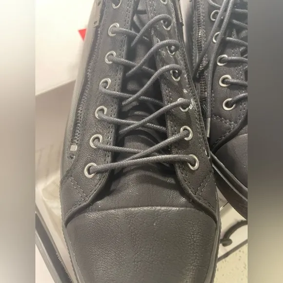 Aldo Men’s Hochard Black Sneaker With Double Zip Size 14 New In Box