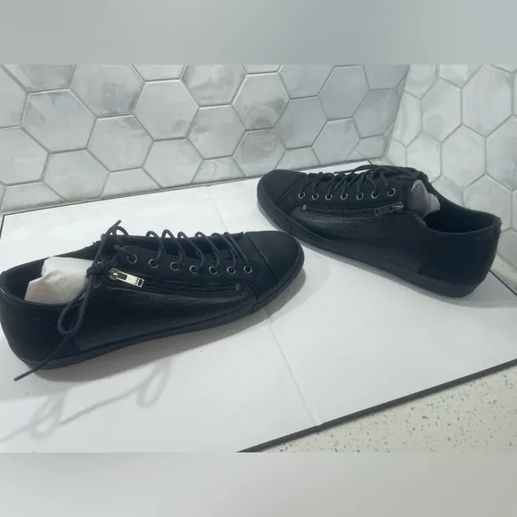 Aldo Men’s Hochard Black Sneaker With Double Zip Size 14 New In Box