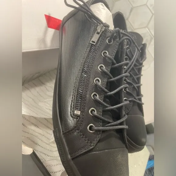 Aldo Men’s Hochard Black Sneaker With Double Zip Size 14 New In Box