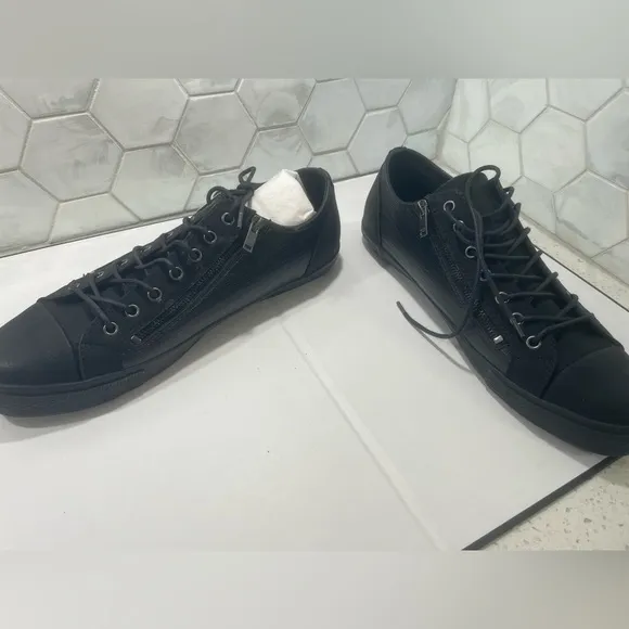 Aldo Men’s Hochard Black Sneaker With Double Zip Size 14 New In Box