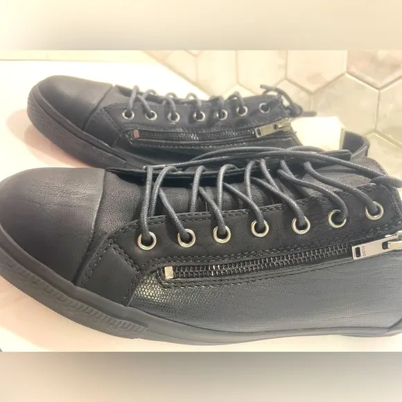 Aldo Men’s Hochard Black Sneaker With Double Zip Size 14 New In Box
