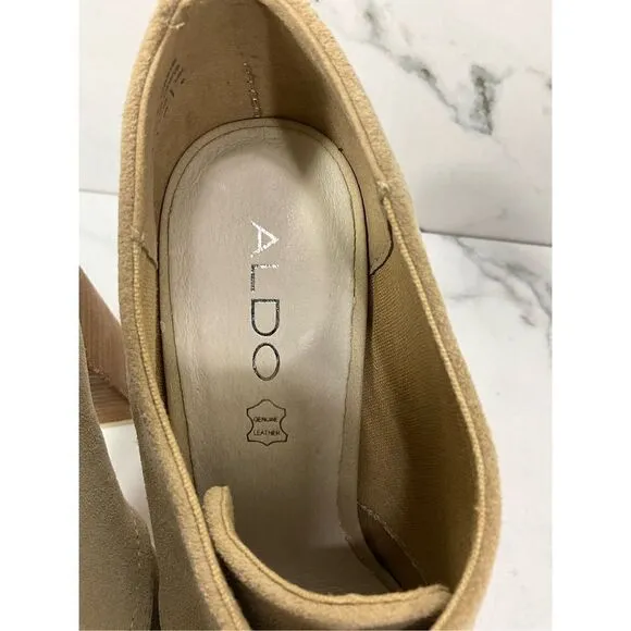 ALDO Suede Leather Open Toe Heels