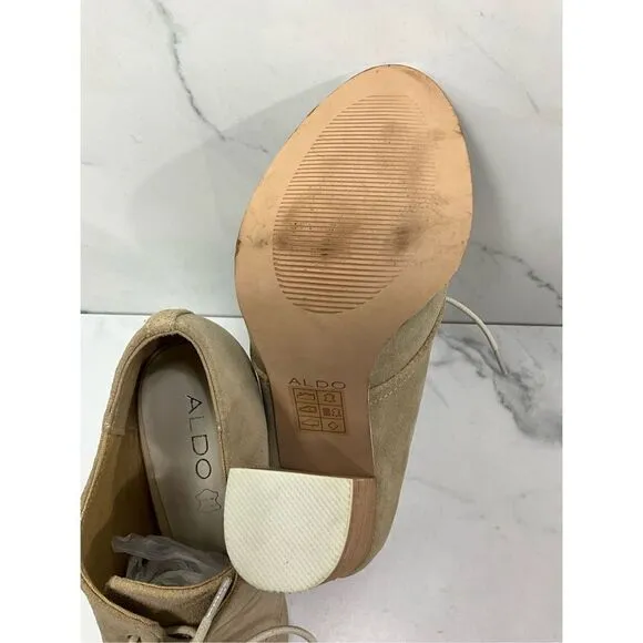 ALDO Suede Leather Open Toe Heels