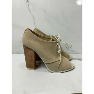ALDO Suede Leather Open Toe Heels