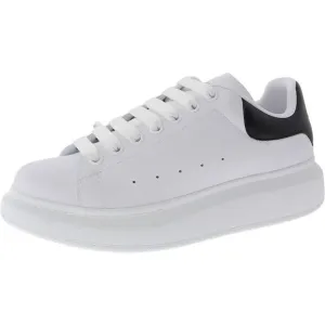 Alexander McQueen Womens White Platform Casual And Fashion Sneakers Shoes