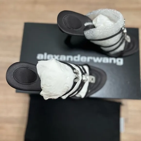 Alexander WangNala 105mm logo-plaque sandals