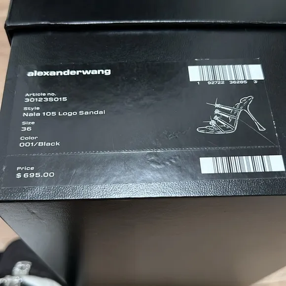Alexander WangNala 105mm logo-plaque sandals