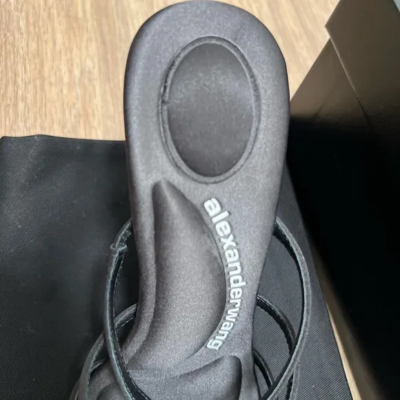 Alexander WangNala 105mm logo-plaque sandals