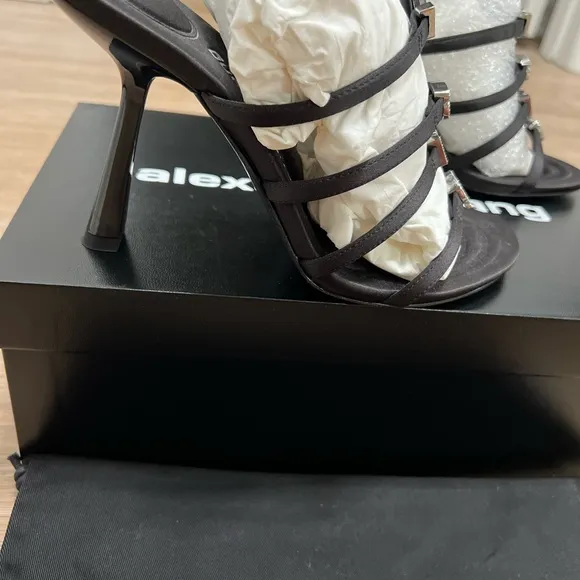 Alexander WangNala 105mm logo-plaque sandals