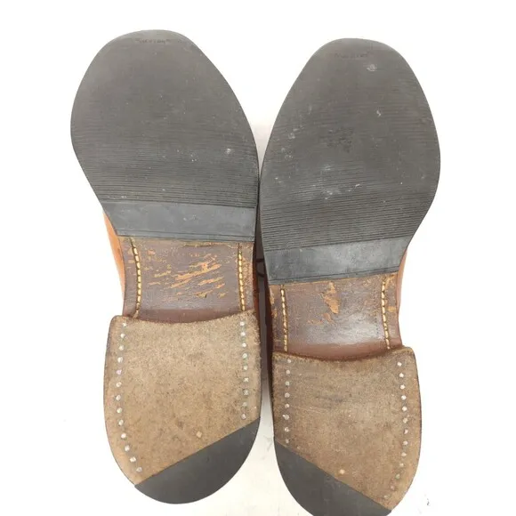 Alfred Sargent Made in England Bush Brogue Cap Toe Dress Shoes Size 8