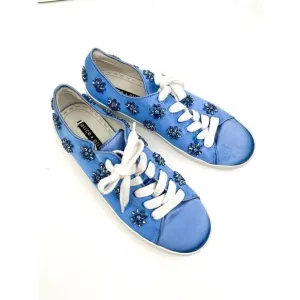 Alice   Olivia Cleo Embellished French Blue Sneakers Size 7