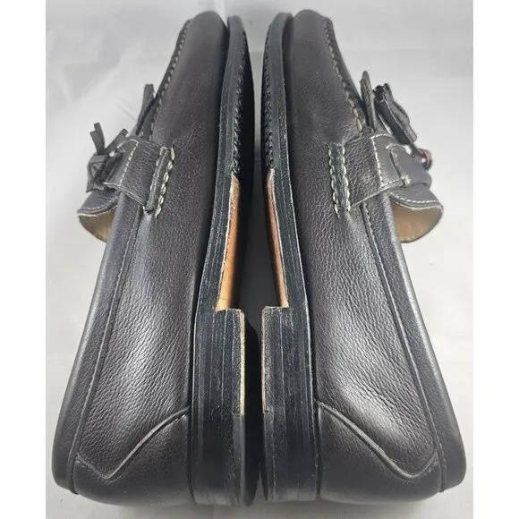 Allen Edmond Men's Danforth Dark Bwn Leather Kiltie Tassel Slipon Loafer Sz 6 3E
