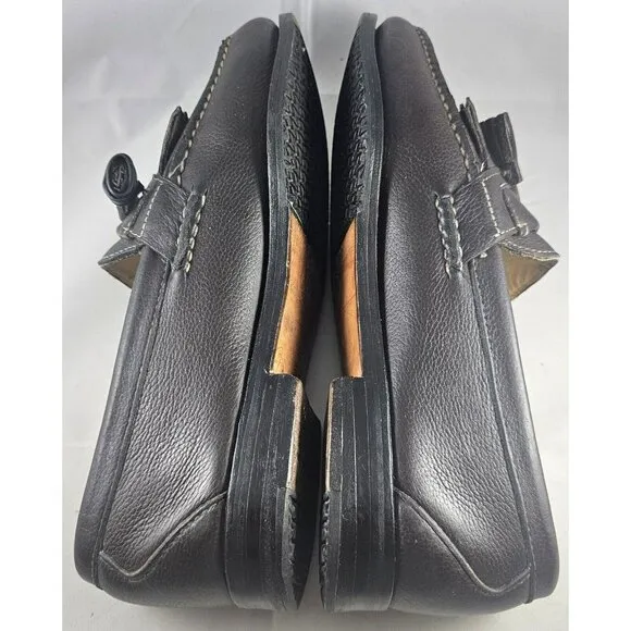 Allen Edmond Men's Danforth Dark Bwn Leather Kiltie Tassel Slipon Loafer Sz 6 3E
