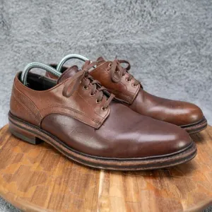 Allen Edmonds &quot;CYRUS&quot; Men's Plain Toe Derby 10.5 D Snuff Brown EUC