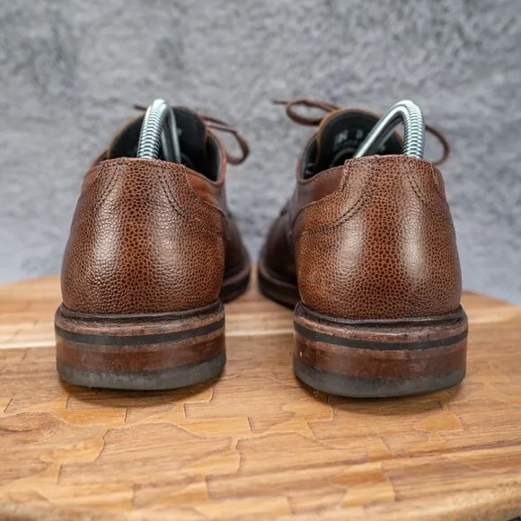 Allen Edmonds &quot;CYRUS&quot; Men's Plain Toe Derby 10.5 D Snuff Brown EUC