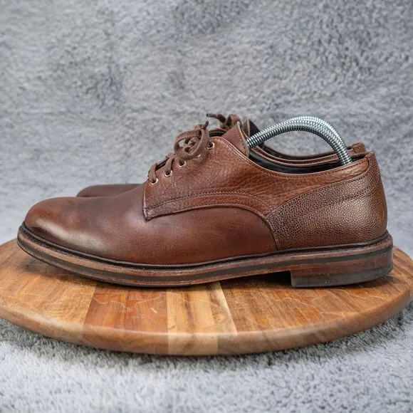 Allen Edmonds &quot;CYRUS&quot; Men's Plain Toe Derby 10.5 D Snuff Brown EUC