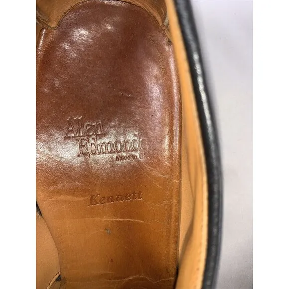 Allen Edmonds Brown Kennett Split Toe Dress Shoes Size 10.5D Style #9574