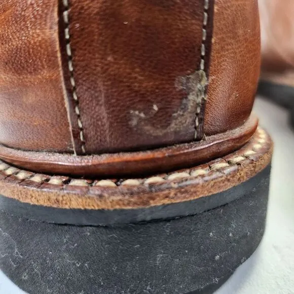 Allen Edmonds Brown‎ Leather Mens Dress Shoes With Lace-Up Closure &amp; Rubber Sole