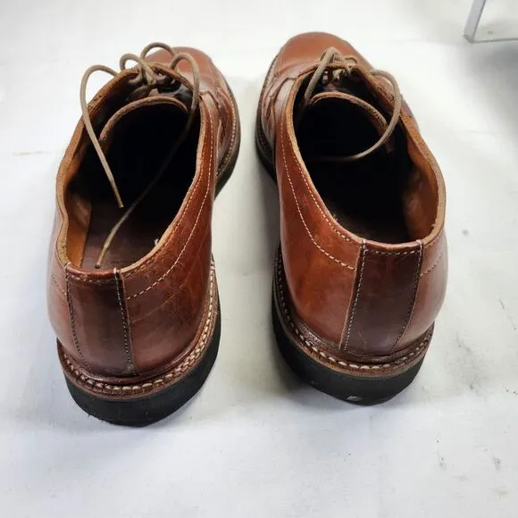 Allen Edmonds Brown‎ Leather Mens Dress Shoes With Lace-Up Closure &amp; Rubber Sole