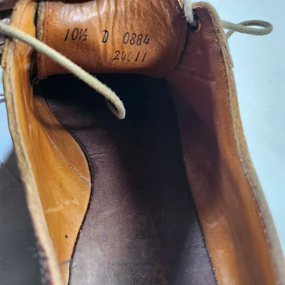Allen Edmonds Brown‎ Leather Mens Dress Shoes With Lace-Up Closure &amp; Rubber Sole