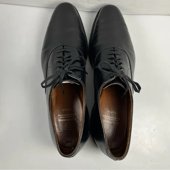 Allen Edmonds Carlyle Black Leather Plain Toe Dress Shoes Mens Size 13 B  Mens S