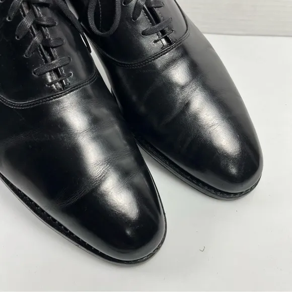 Allen Edmonds Carlyle Black Leather Plain Toe Dress Shoes Mens Size 13 B  Mens S