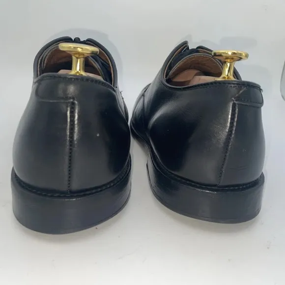 Allen Edmonds  Clifton 3308 Black Calfskin Cap Toe Derby Shoes Size 9.5 3E