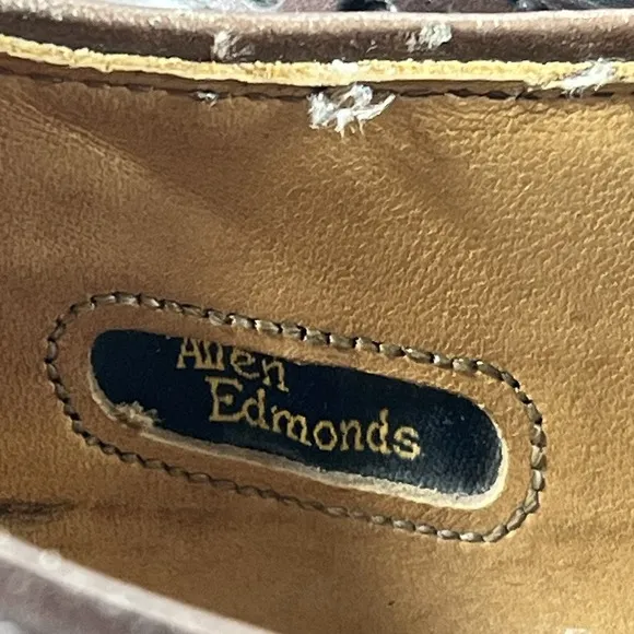 ALLEN EDMONDS Cordovan Leather Lace Up Oxford Shoes 10.5 AA Amazing Style!
