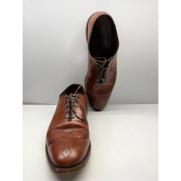 Allen Edmonds Fairfax Walnut Whole Cut Brogue Oxford Dress Shoes Size 8D