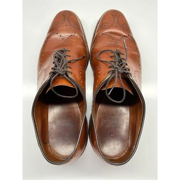 Allen Edmonds Fairfax Walnut Whole Cut Brogue Oxford Dress Shoes Size 8D
