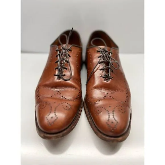 Allen Edmonds Fairfax Walnut Whole Cut Brogue Oxford Dress Shoes Size 8D